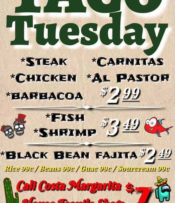 Taco Tuesday @ Cali Costa