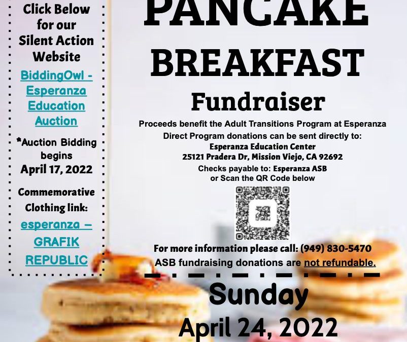 Pancake Breakfast Fundraiser for Esperanza Education Center