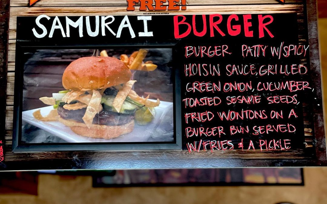 Samurai Burger- April’s Burger of the Month