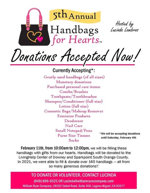 Handbags for Hearts Fundraiser