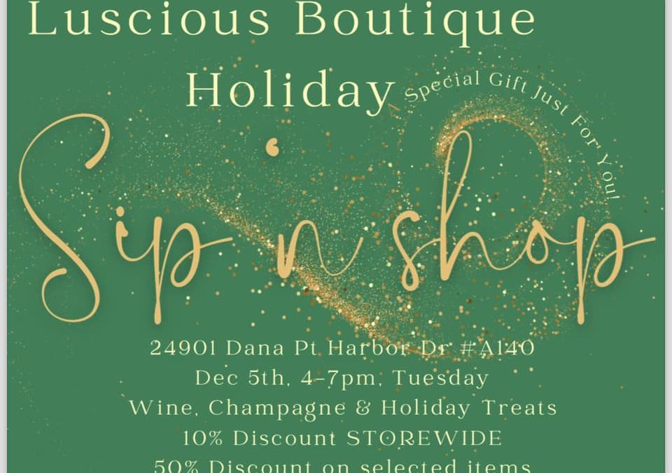 Luscious Boutique Sip and Shop