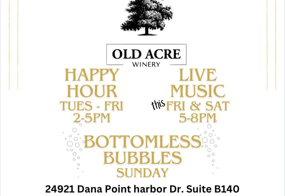 Old Acre Happy Hour and Live Music