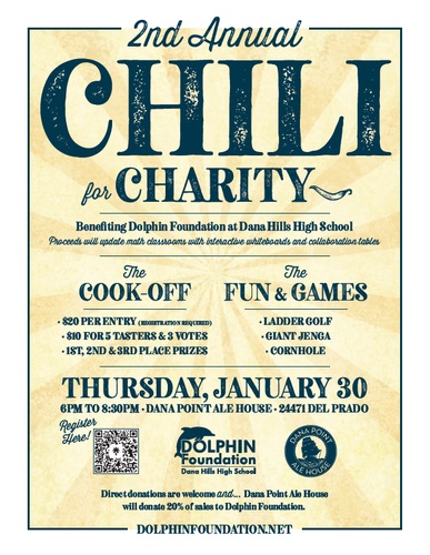 Chili For Charity – Dolphin Foundation at Dana Hills HS